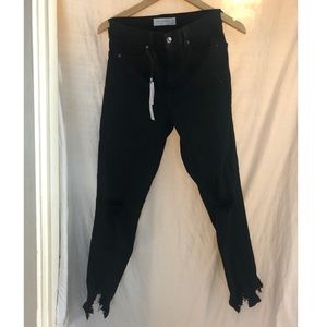 TOPSHOP Jamie black denim